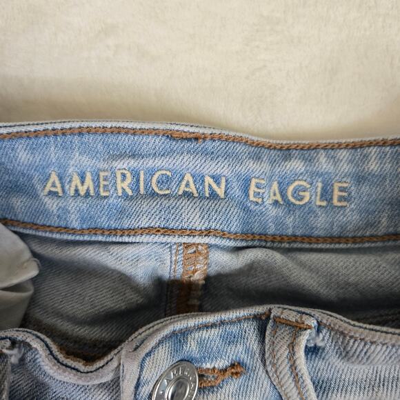 American Eagle 2 Piece Jeans Mom Shorts size 000 Distressed Womens 0690 - Picture 4 of 16